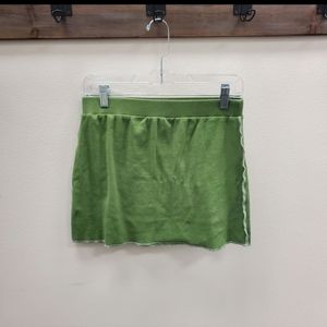 PAC  ribbed green mini skirt